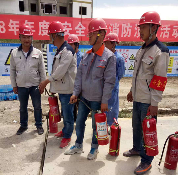 防患于未“燃”——森旺建筑公司开展应急消防演练活动